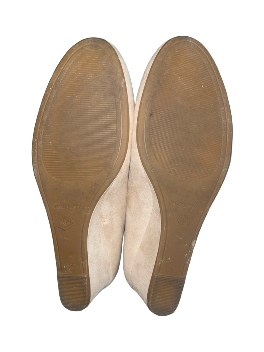 Women's Suede Round-Toe Flats in Light Beige/Nude 👠 - Picture 9 of 9